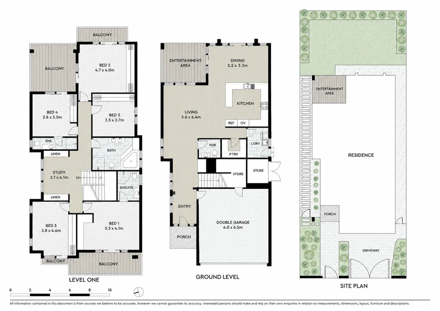 Expansive Double-Brick Family Living Moments from Water's Edge
