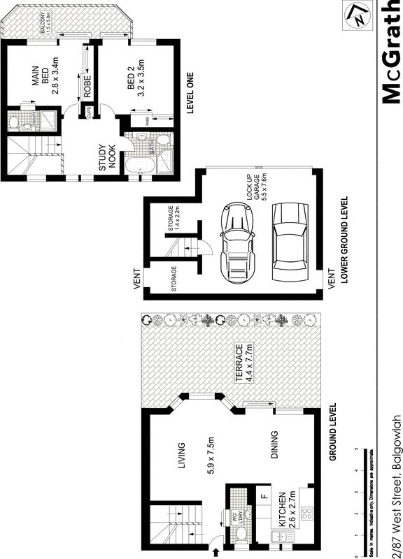 Modern north facing town house with entertaining terrace