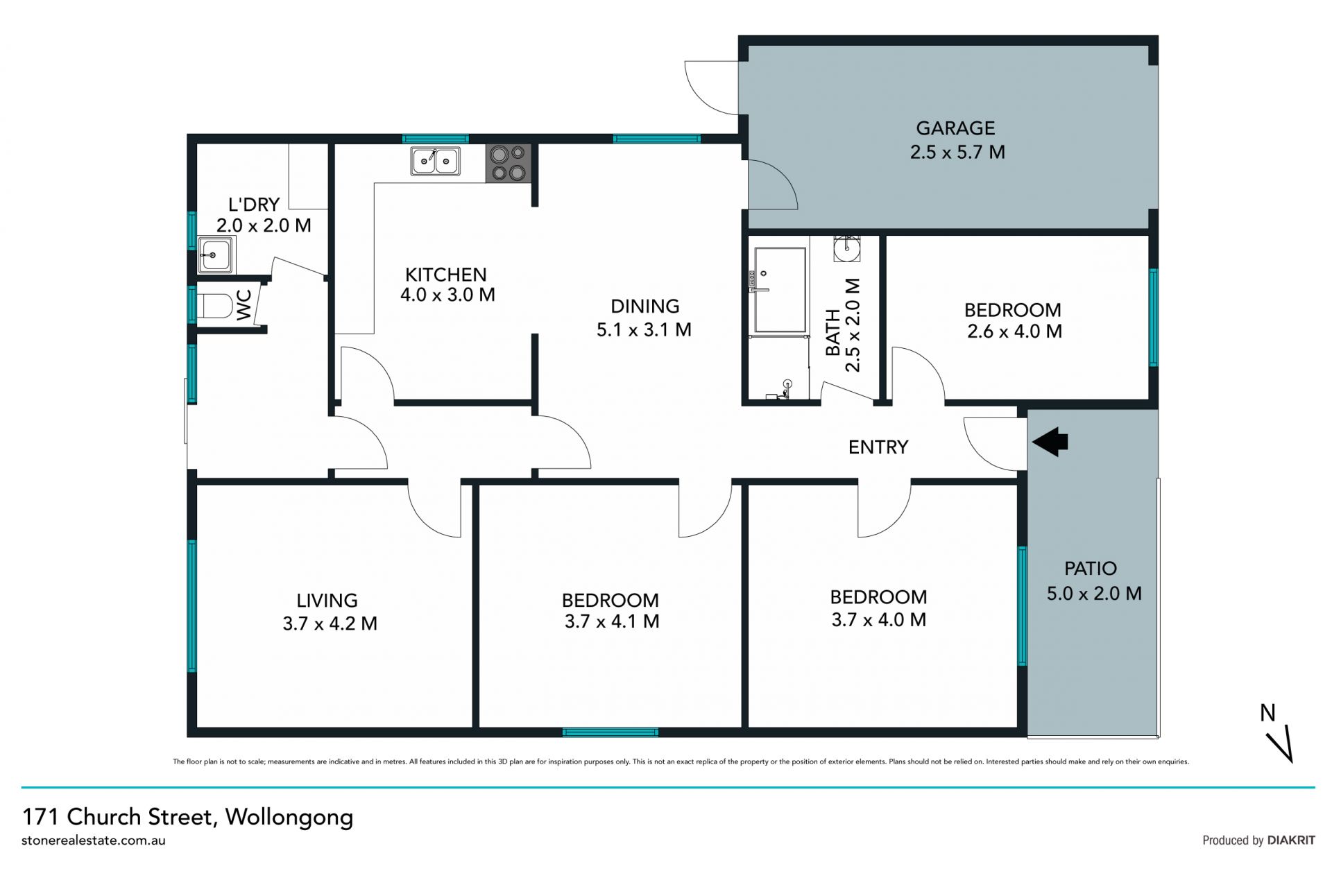 Position and potential in solid brick family home