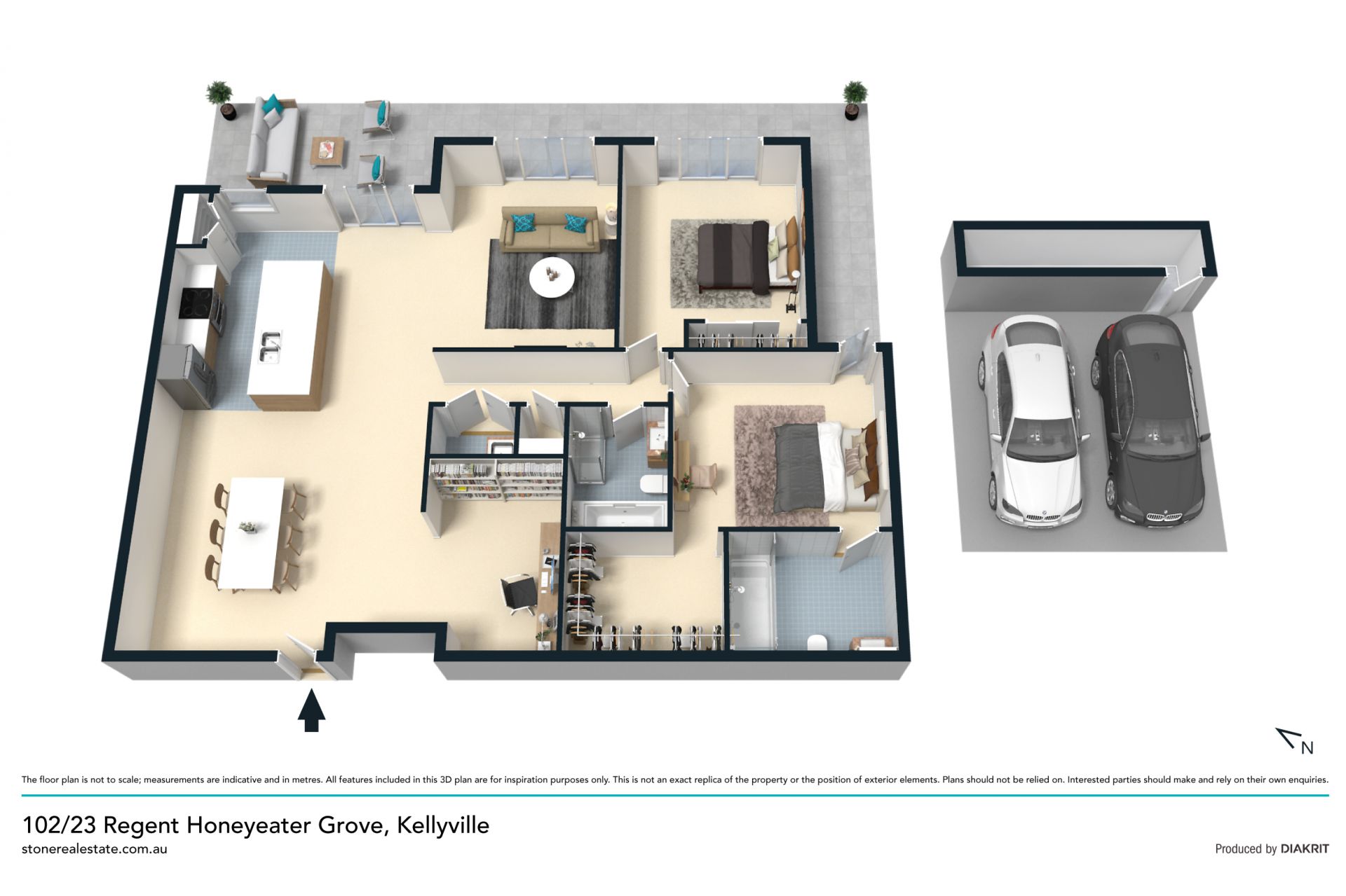 Spacious penthouse in sought-after complex with pool