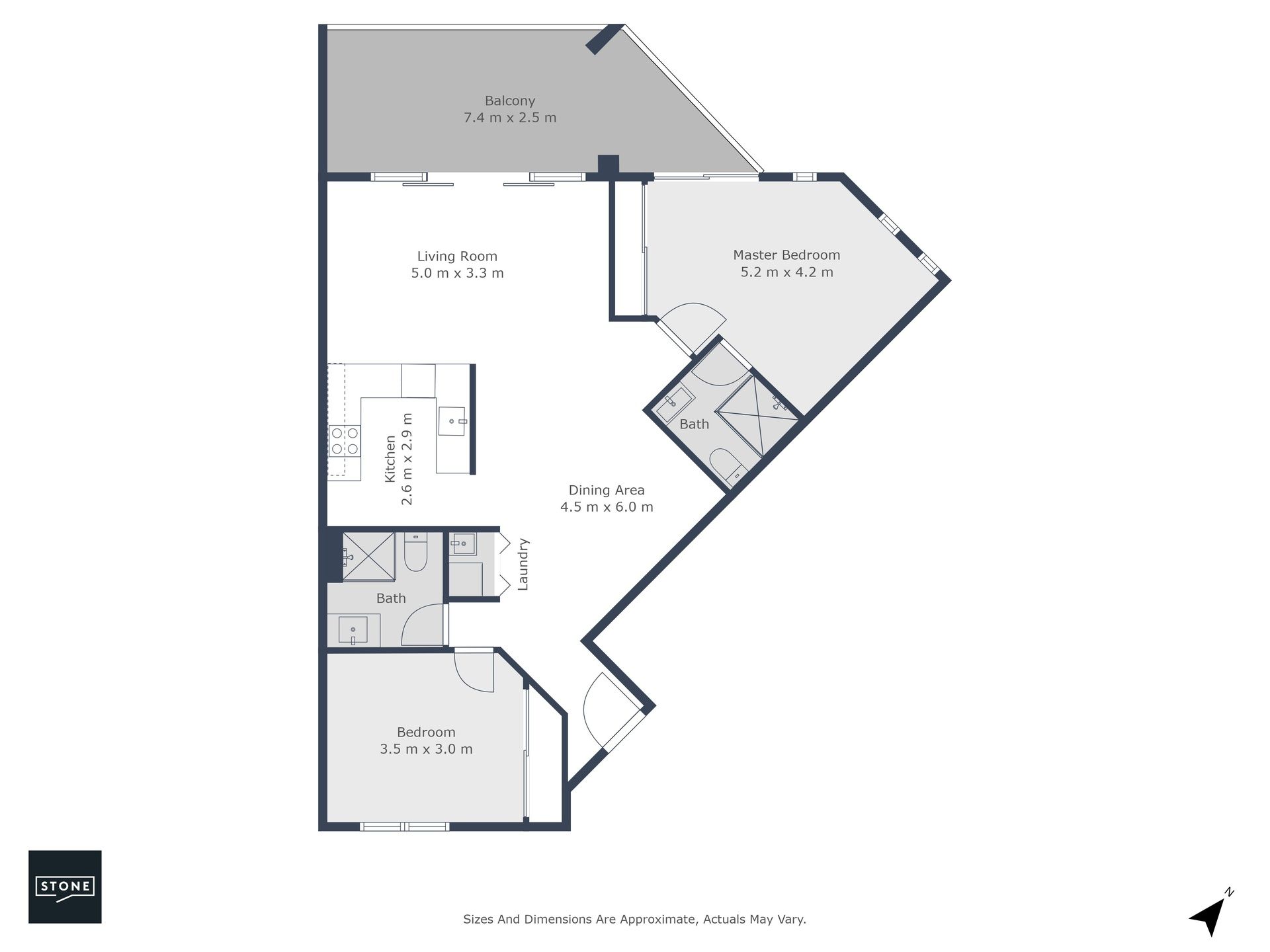 Spacious two bedroom apartment in Harrison!