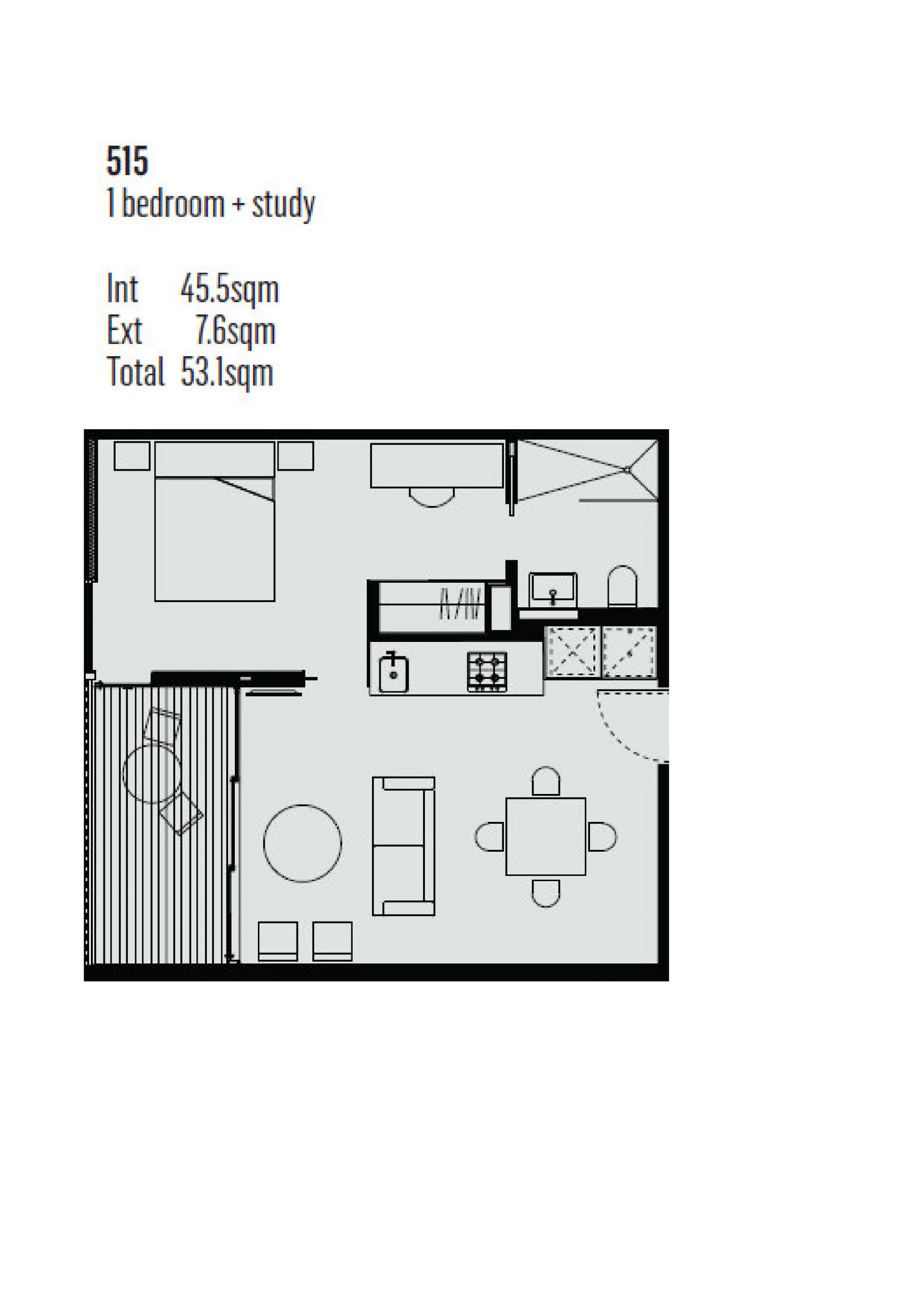 One Bedroom + Study Nook with Pool and Gym