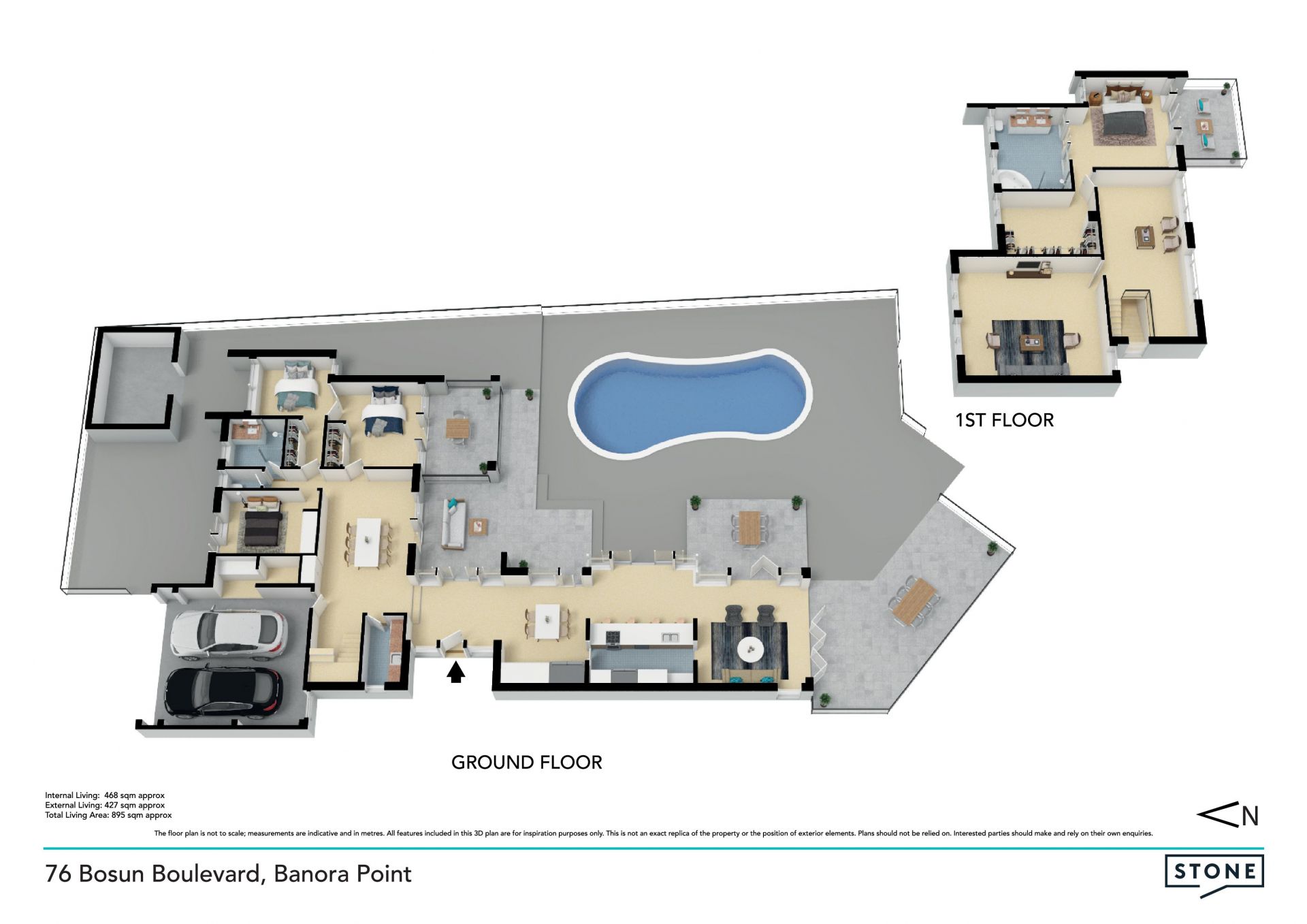 Prime waterfront position with absolute privacy