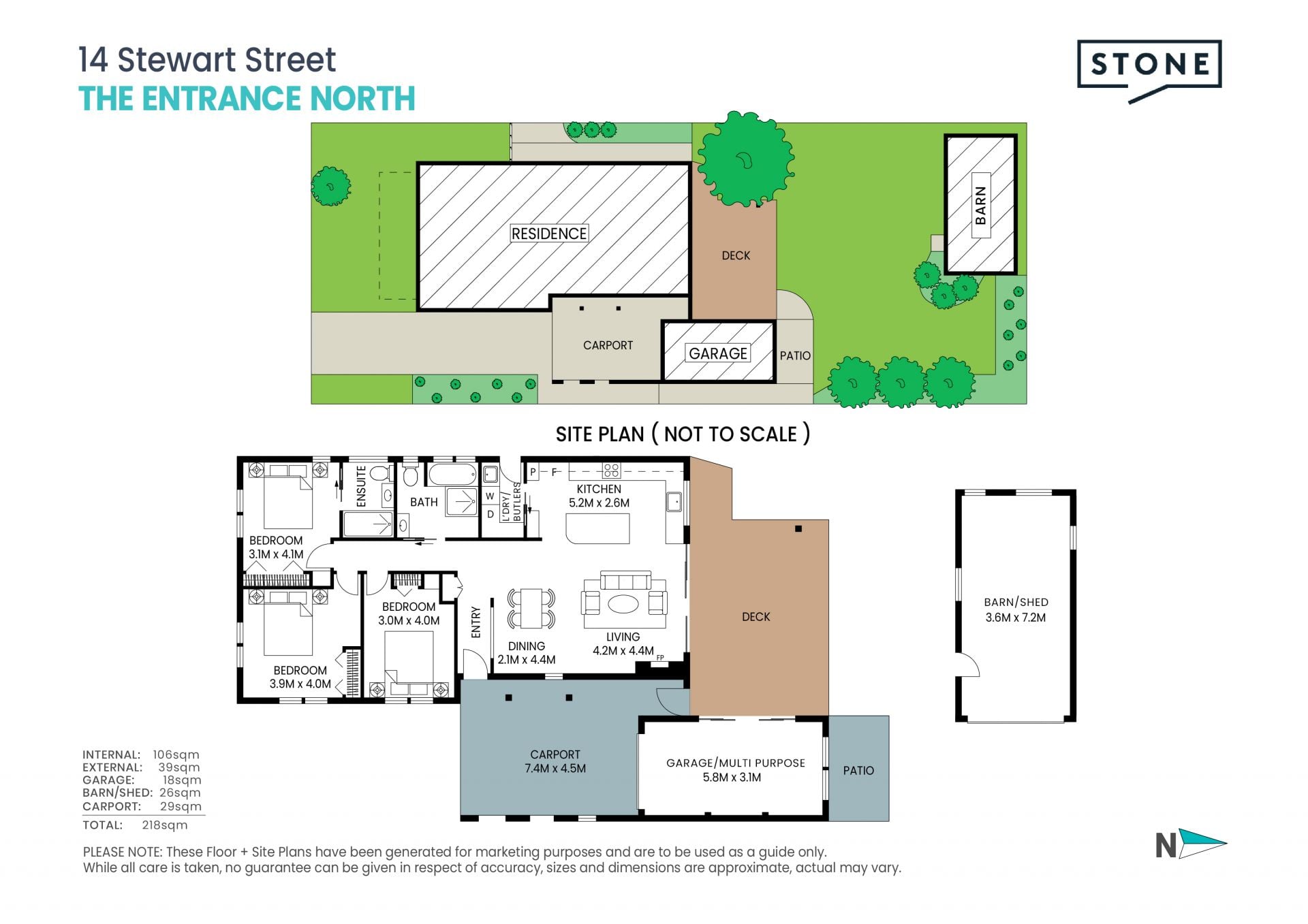 Rare North-Facing Turn-Key Home - 300m to the Sand
