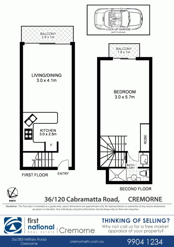 Split Level Apartment with Views & LUG