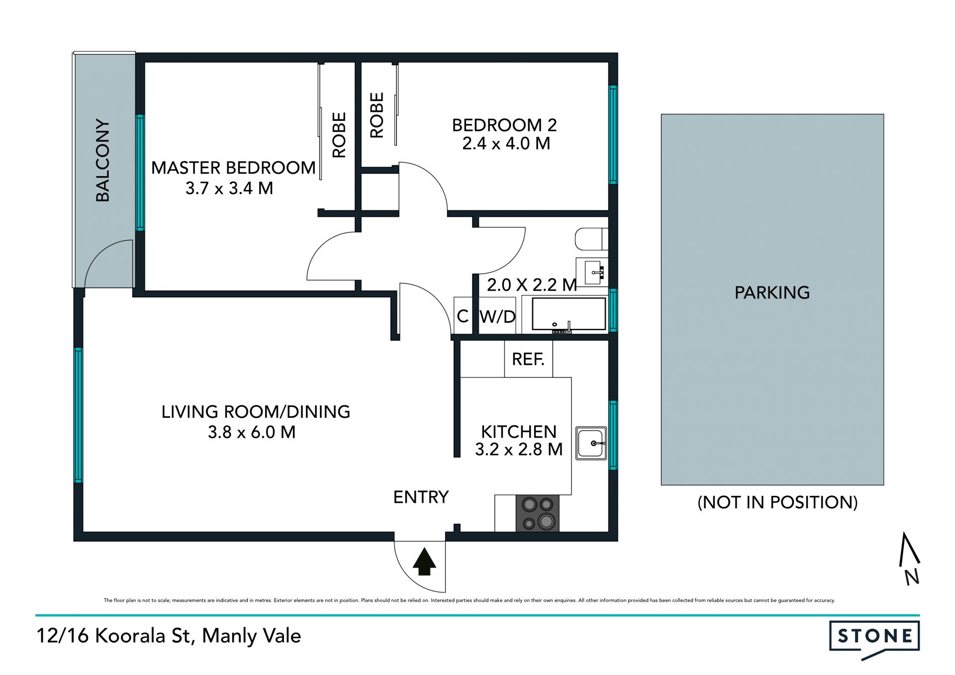 Generous floorplan in central location