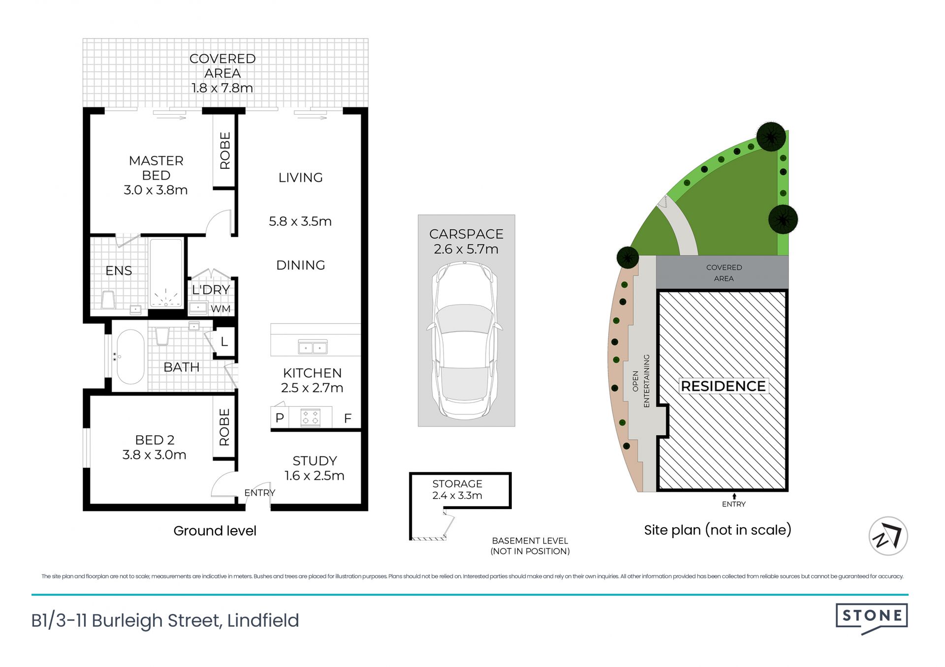 Generously proportioned two bedroom garden apartment!