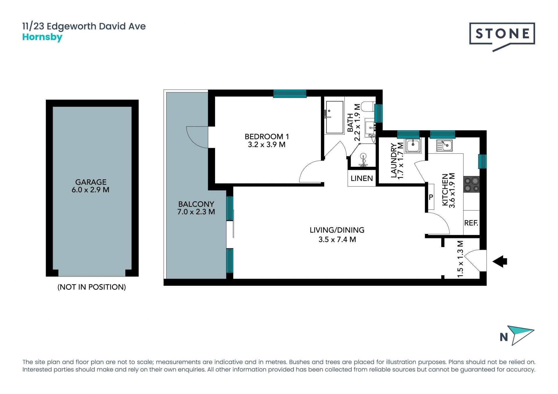 Spacious one bedroom unit