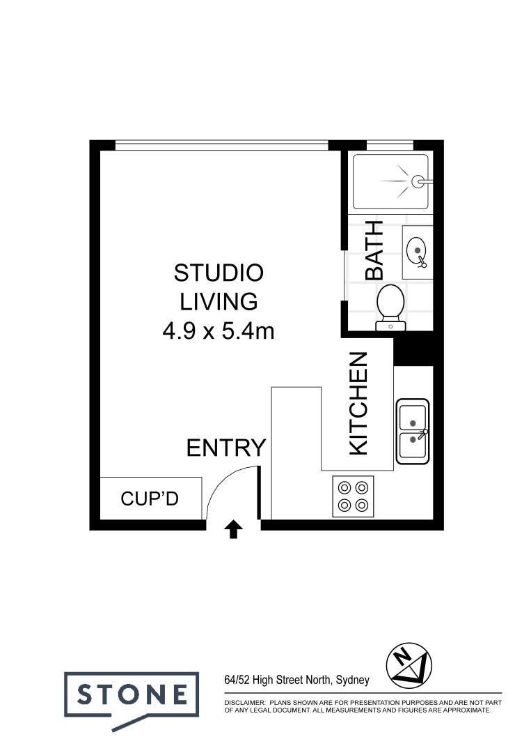Great Studio Apartment With Harbour Bridge and City Skyline Views