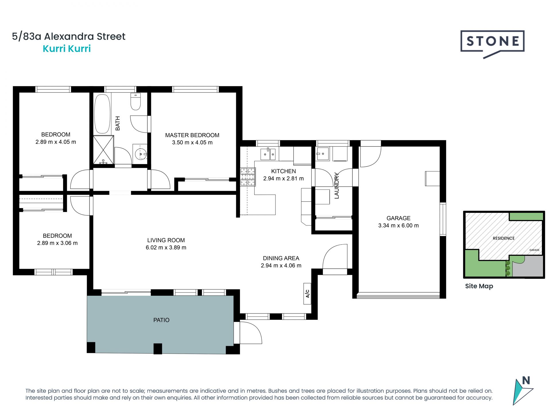 Your modern three bedroom easy care unit