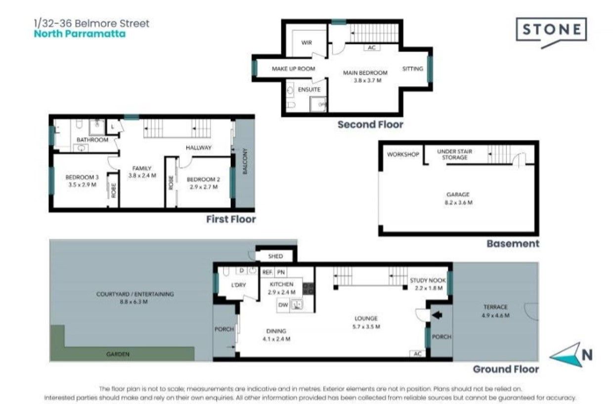 Luxurious Three Bedroom Townhouse with only one common wall