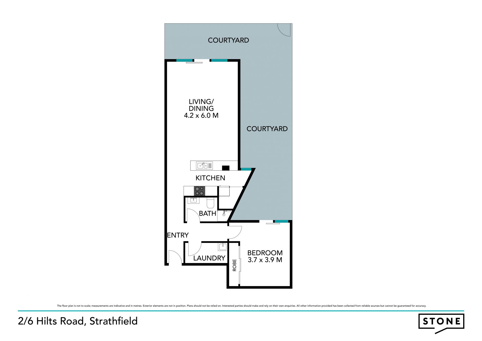 Strathfield's largest and most private one bedroom apartment