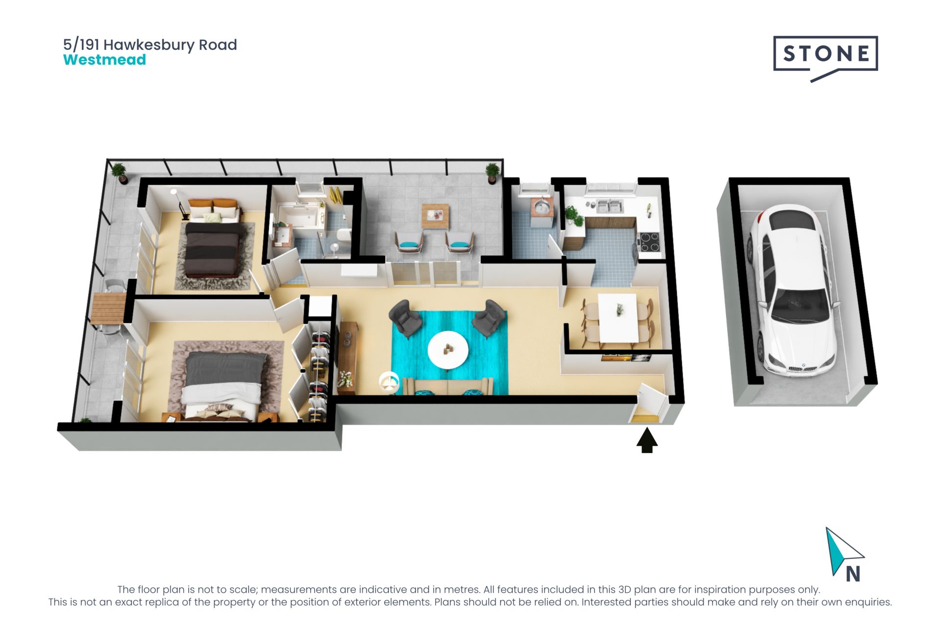 Two Bedroom Apartment in the Ultimate Location