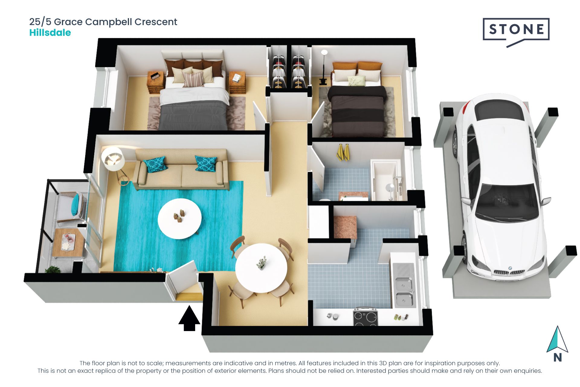 Newly Renovated Gem in Boutique Block – Bright, Airy, Open Plan Living