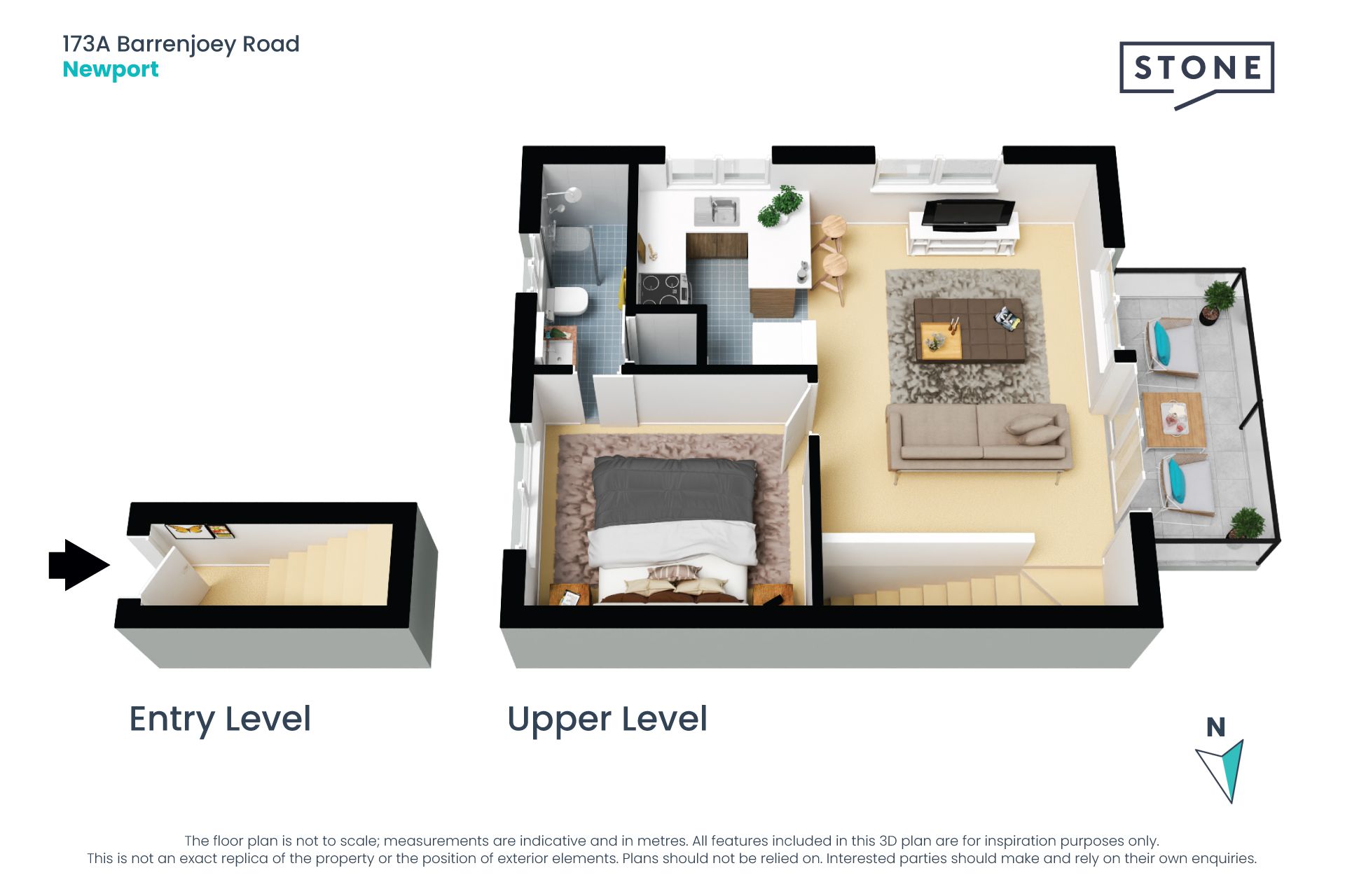 Space and Stylish One Bedder