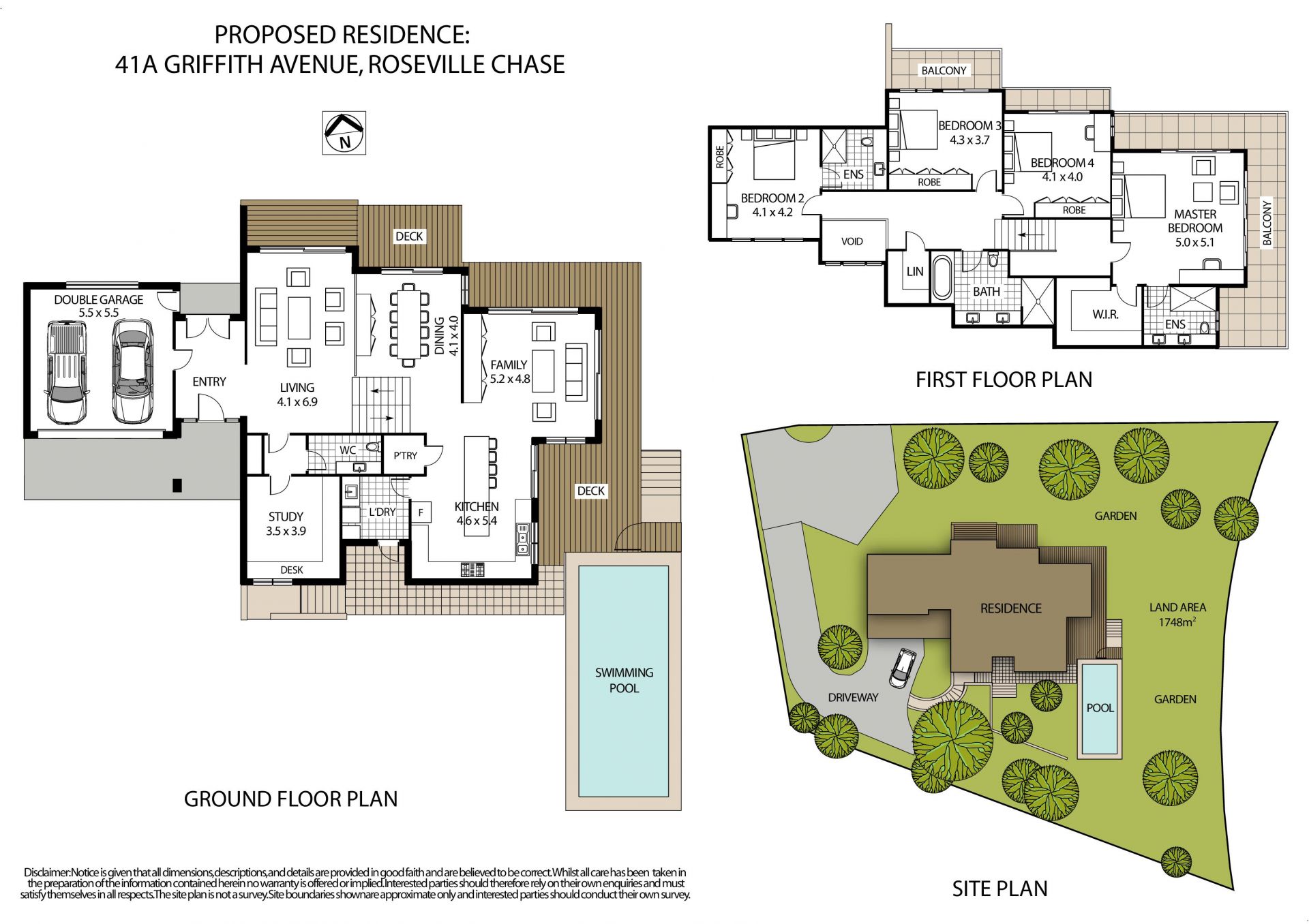 Large land with approved DA for designer home