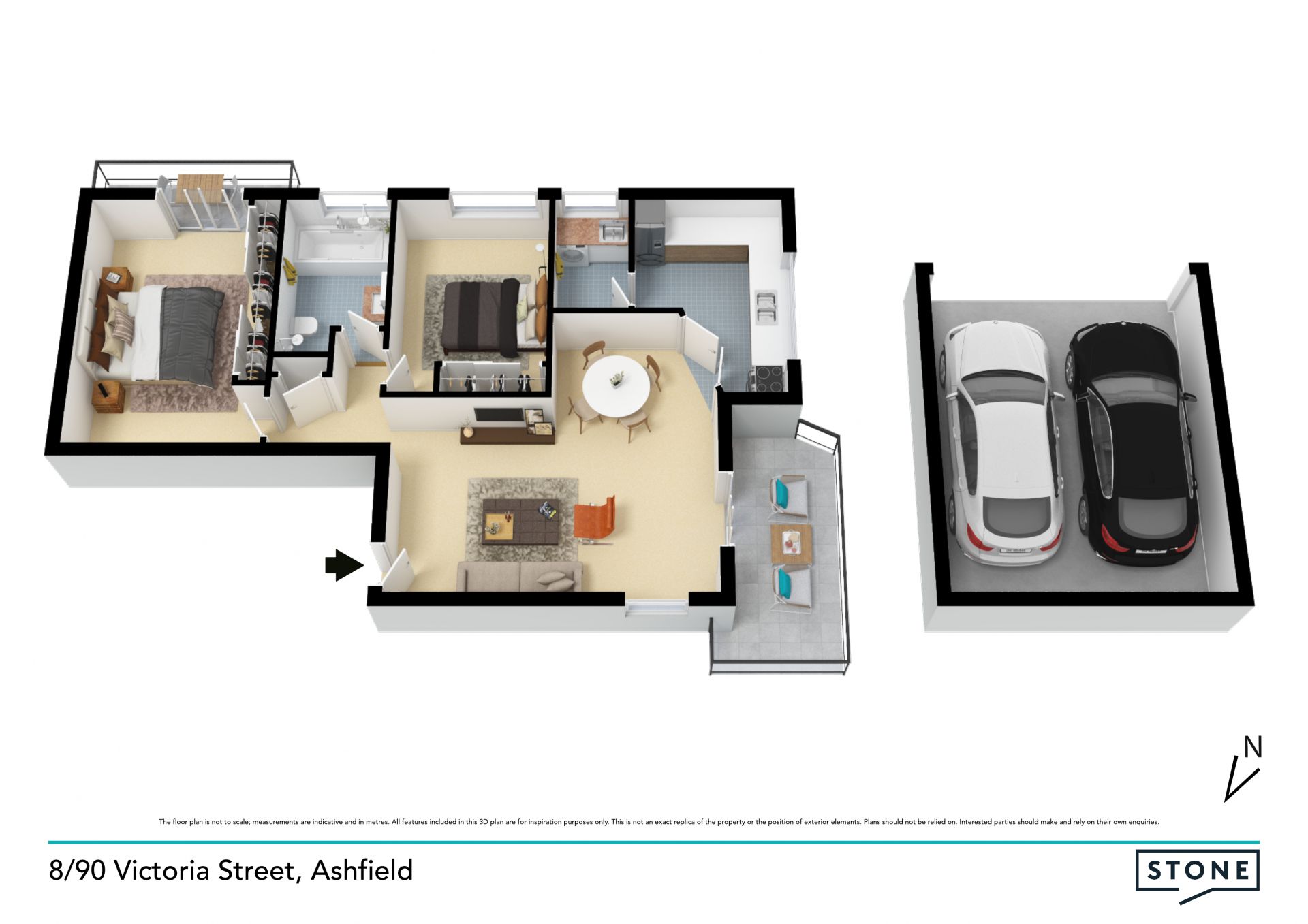 Generous Living With Double Lock Up Garage On Summer Hill Border
