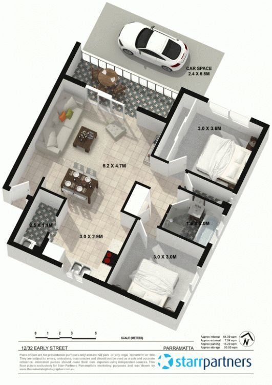 Open Plan Living Apartment in Parramatta