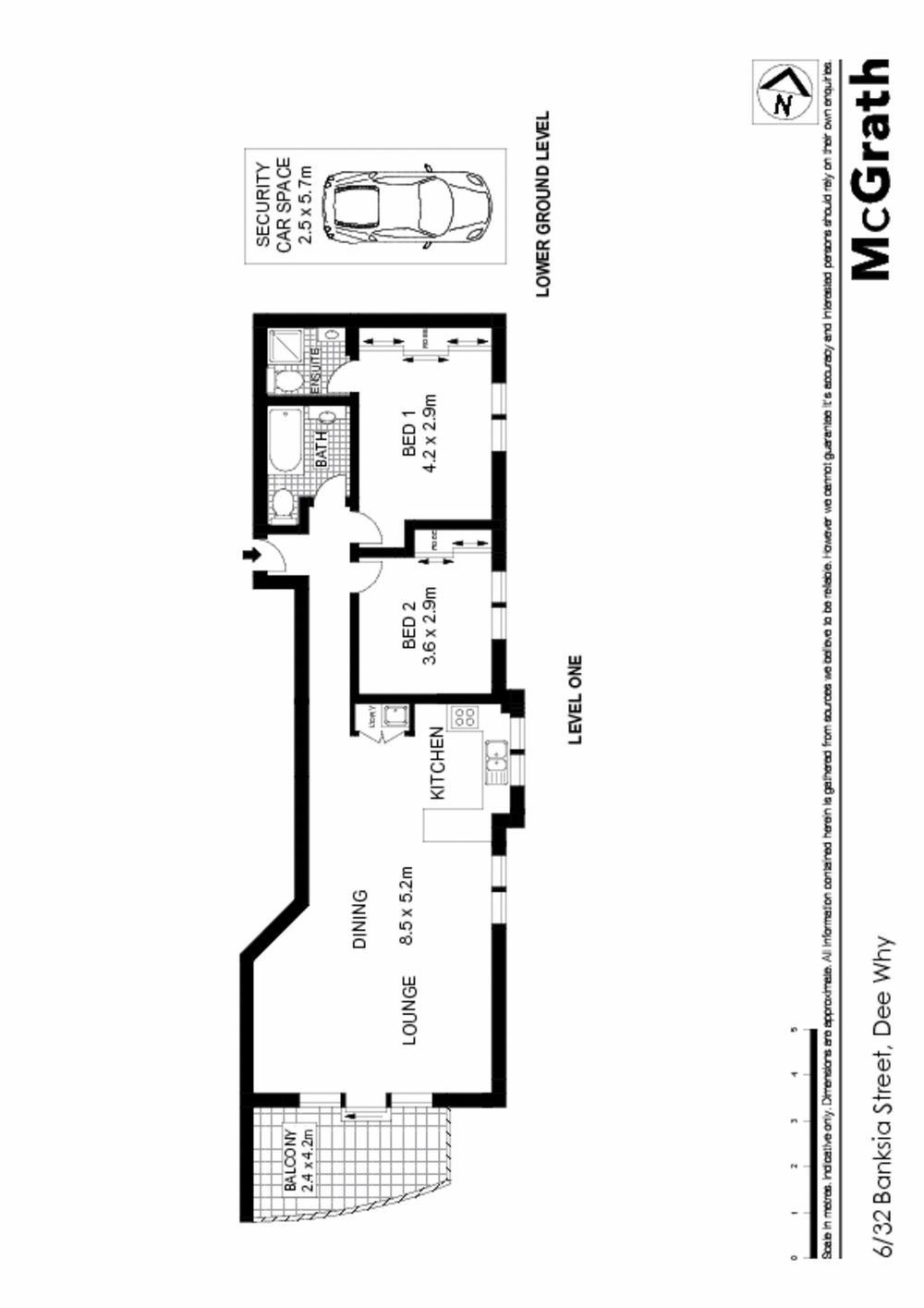 Perfectly situated between Curl Curl and Dee Why beach