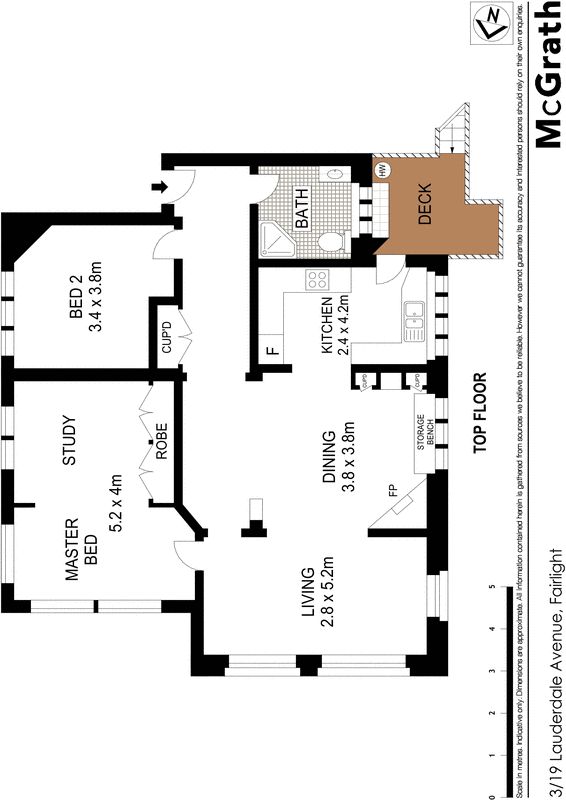 Spacious 107sqm character apartment in prized position