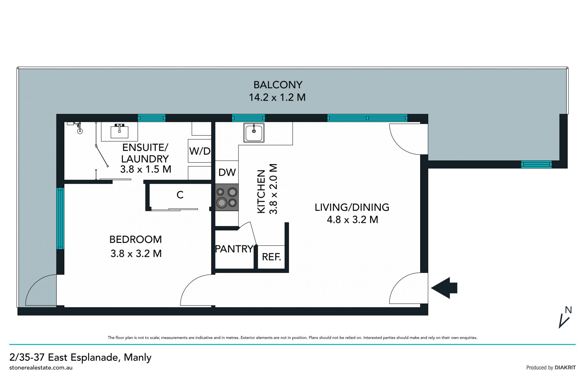 Manly Harbourside apartment with water views