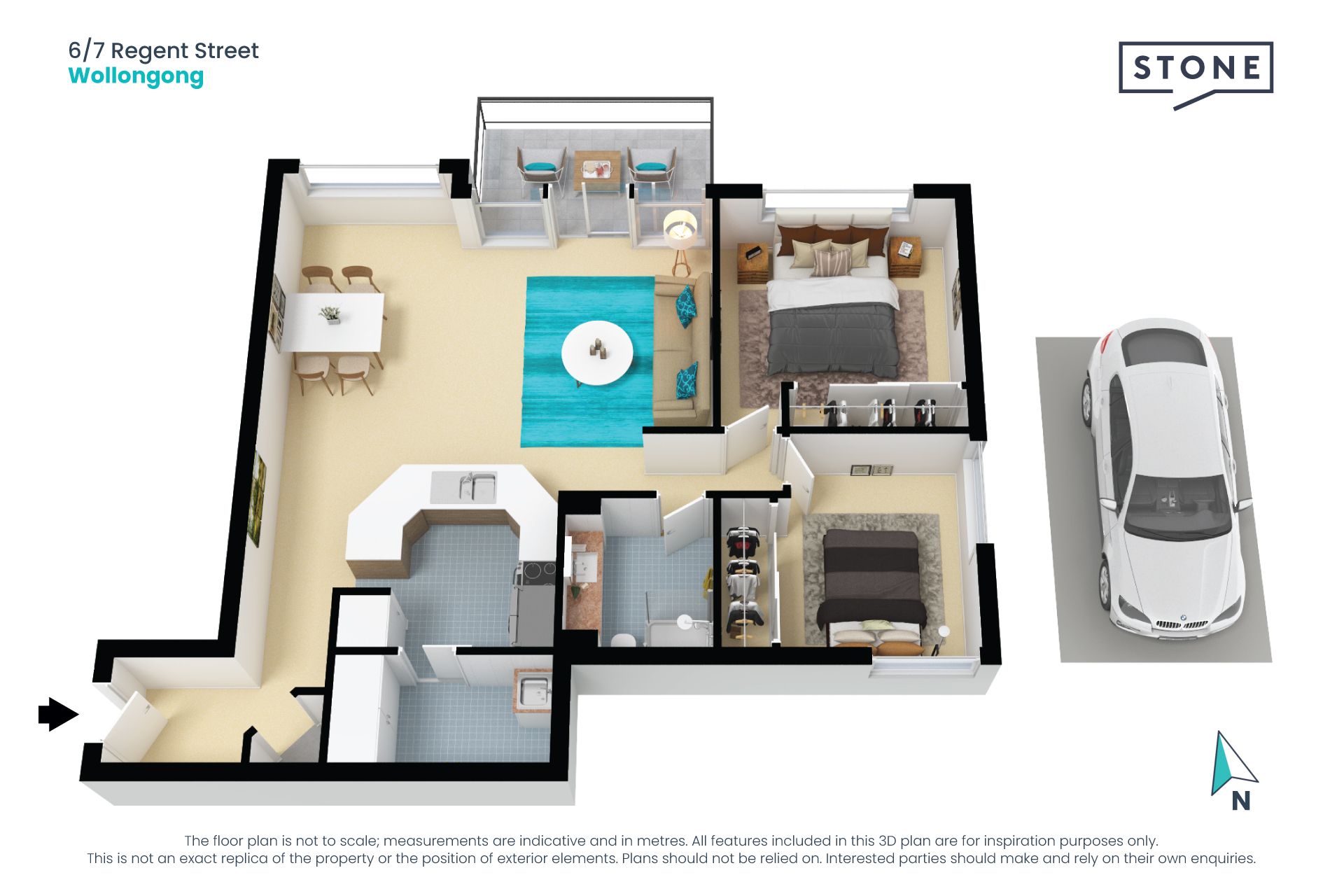 North facing apartment in the heart of Wollongong