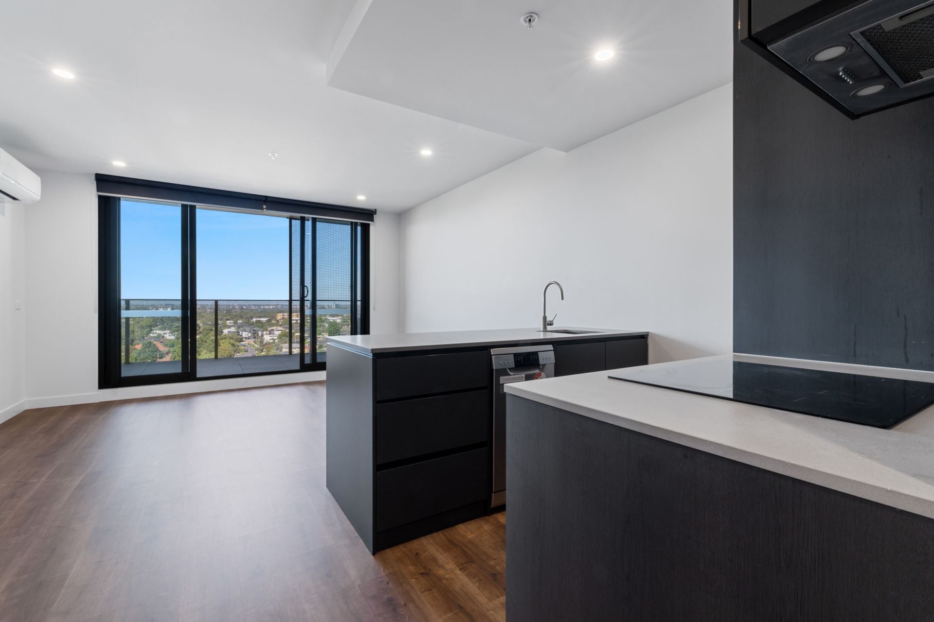 Modern Apartment with City Skyline Views