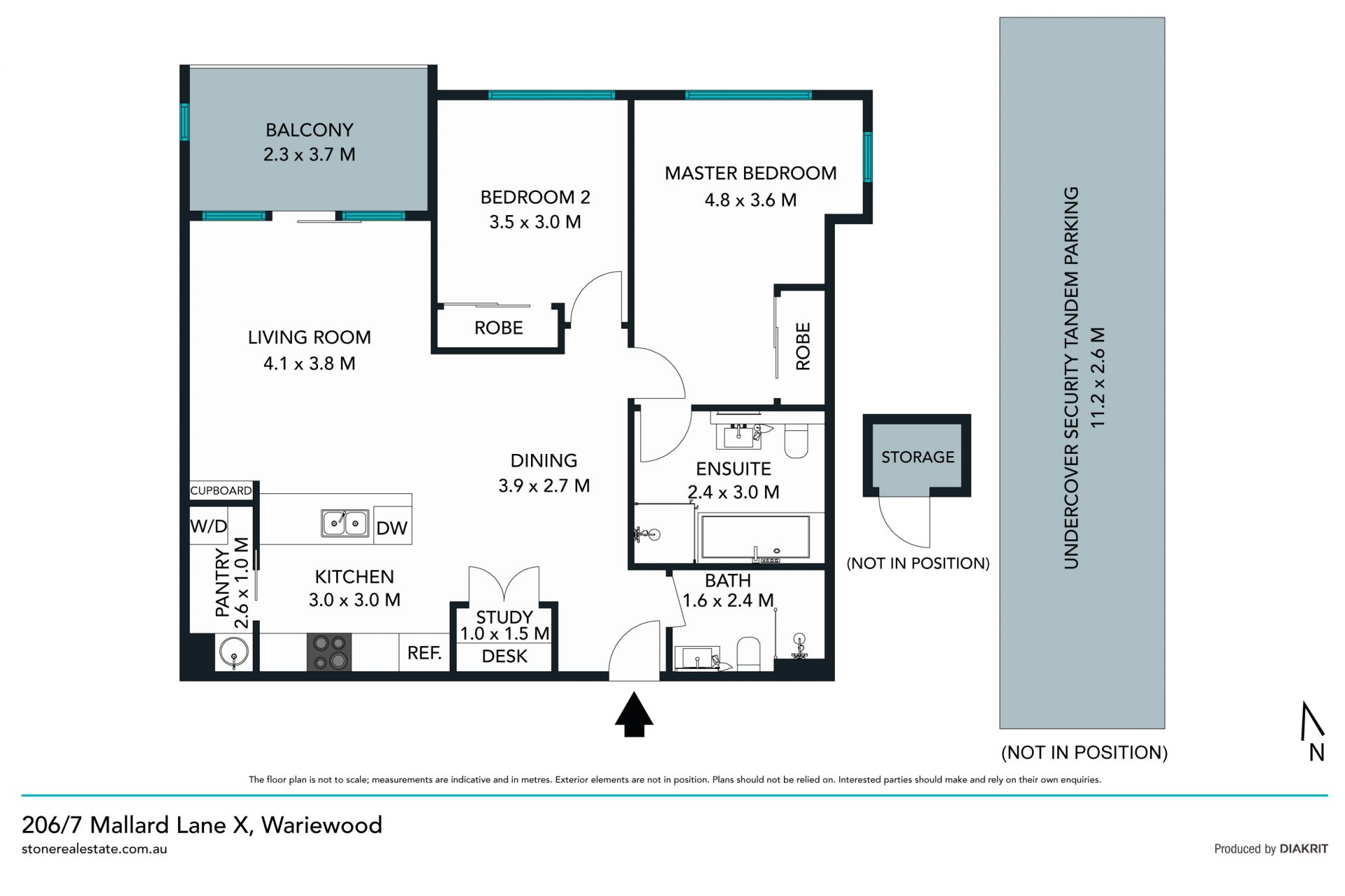 Sunlit North facing apartment offering comfort and convenience