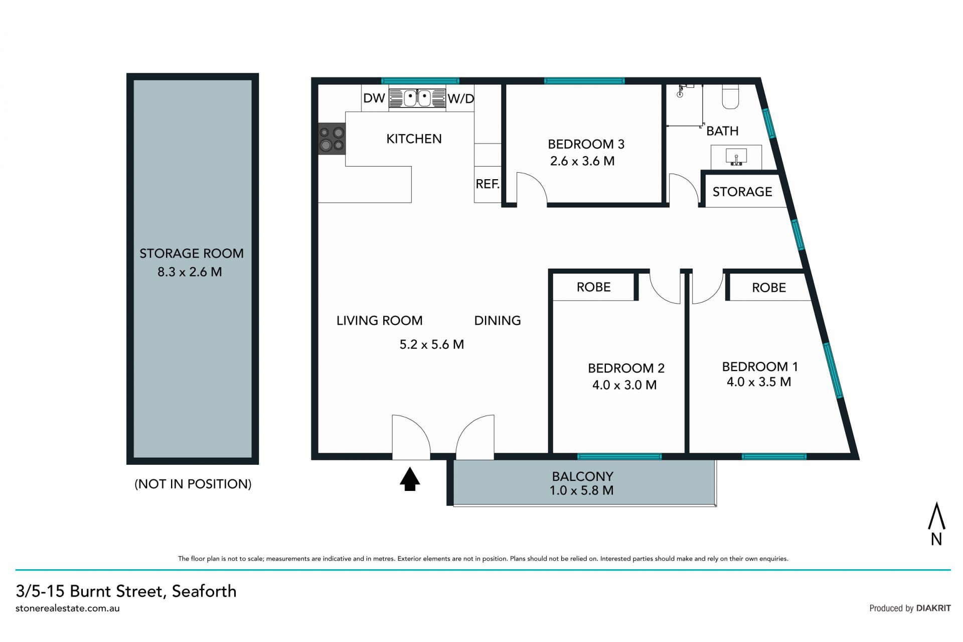 Three bedroom apartment in sought after Seaforth pocket