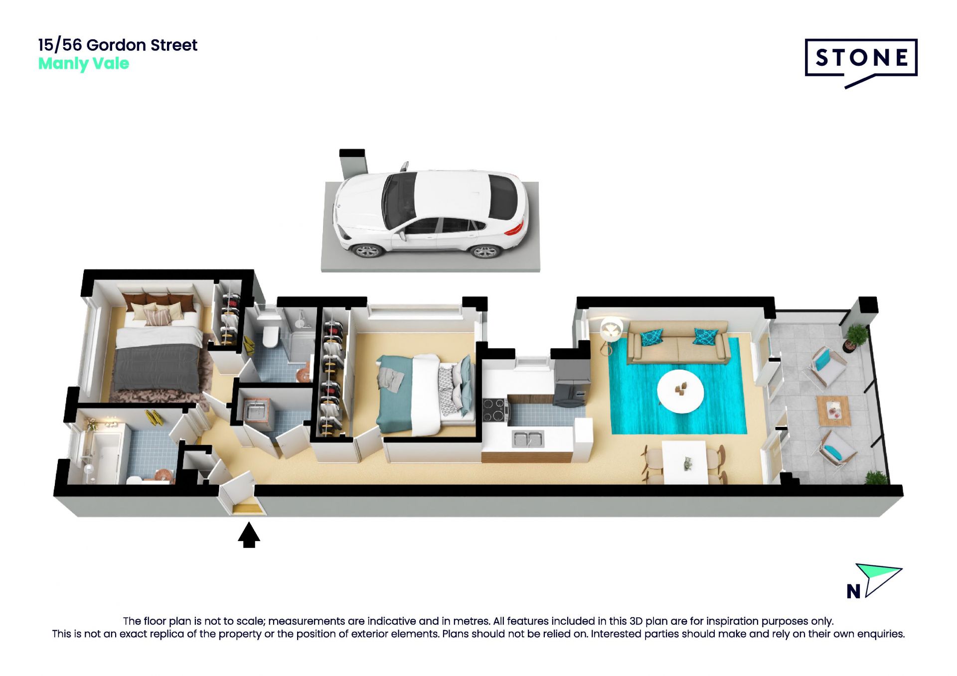 North facing contemporary apartment