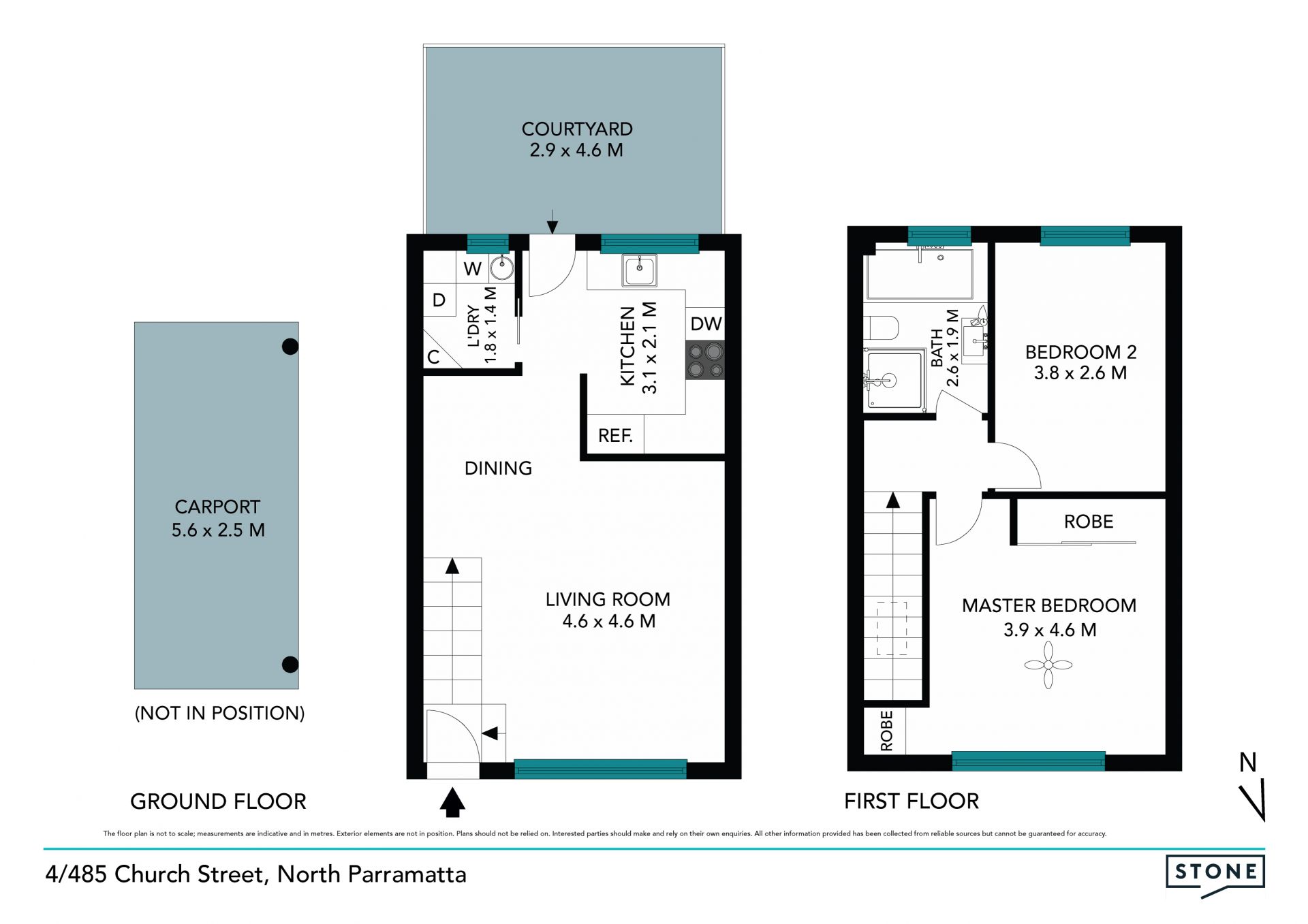 Impressive Two Bedroom Townhouse with Courtyard