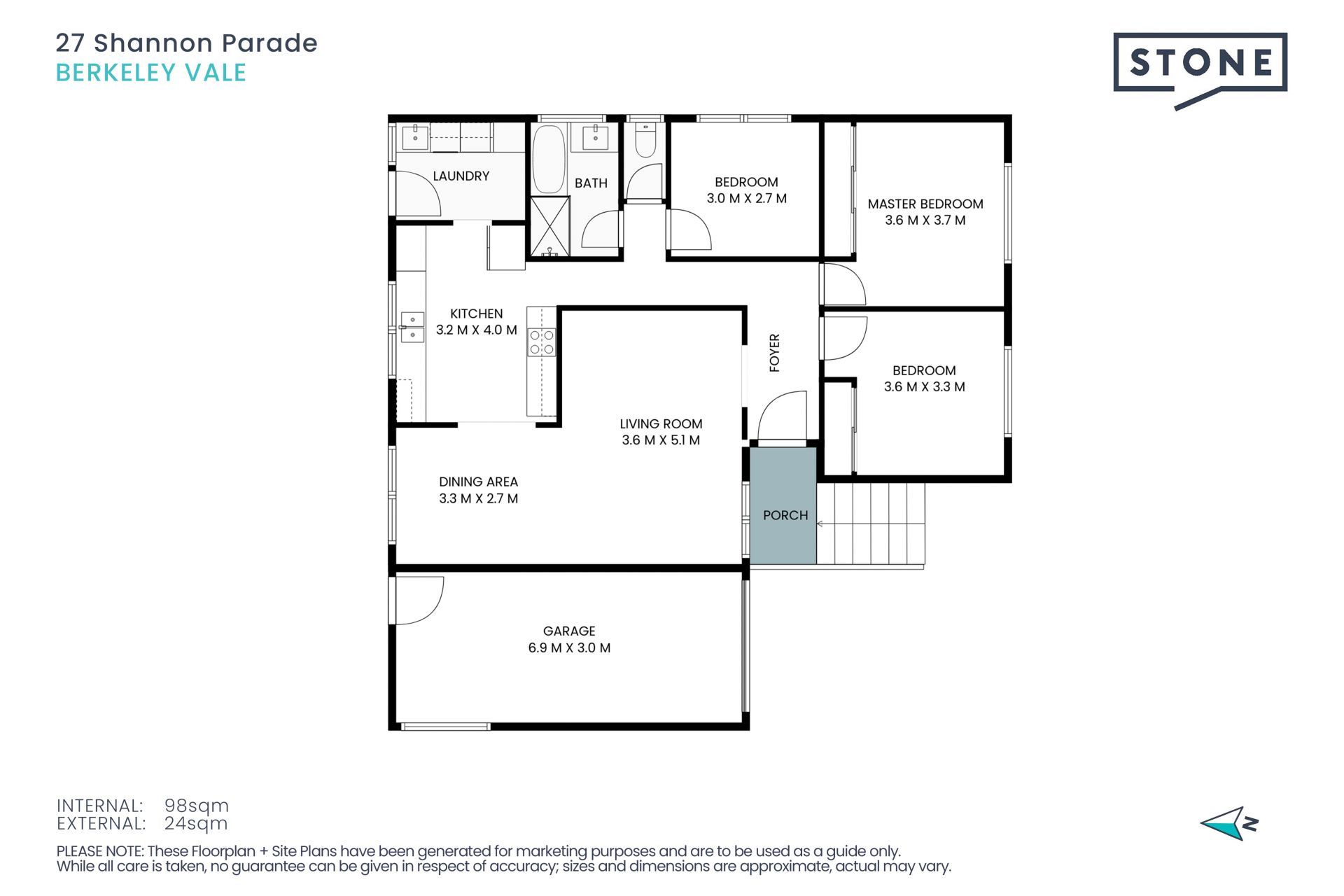 Renovated 3 Bedroom Home