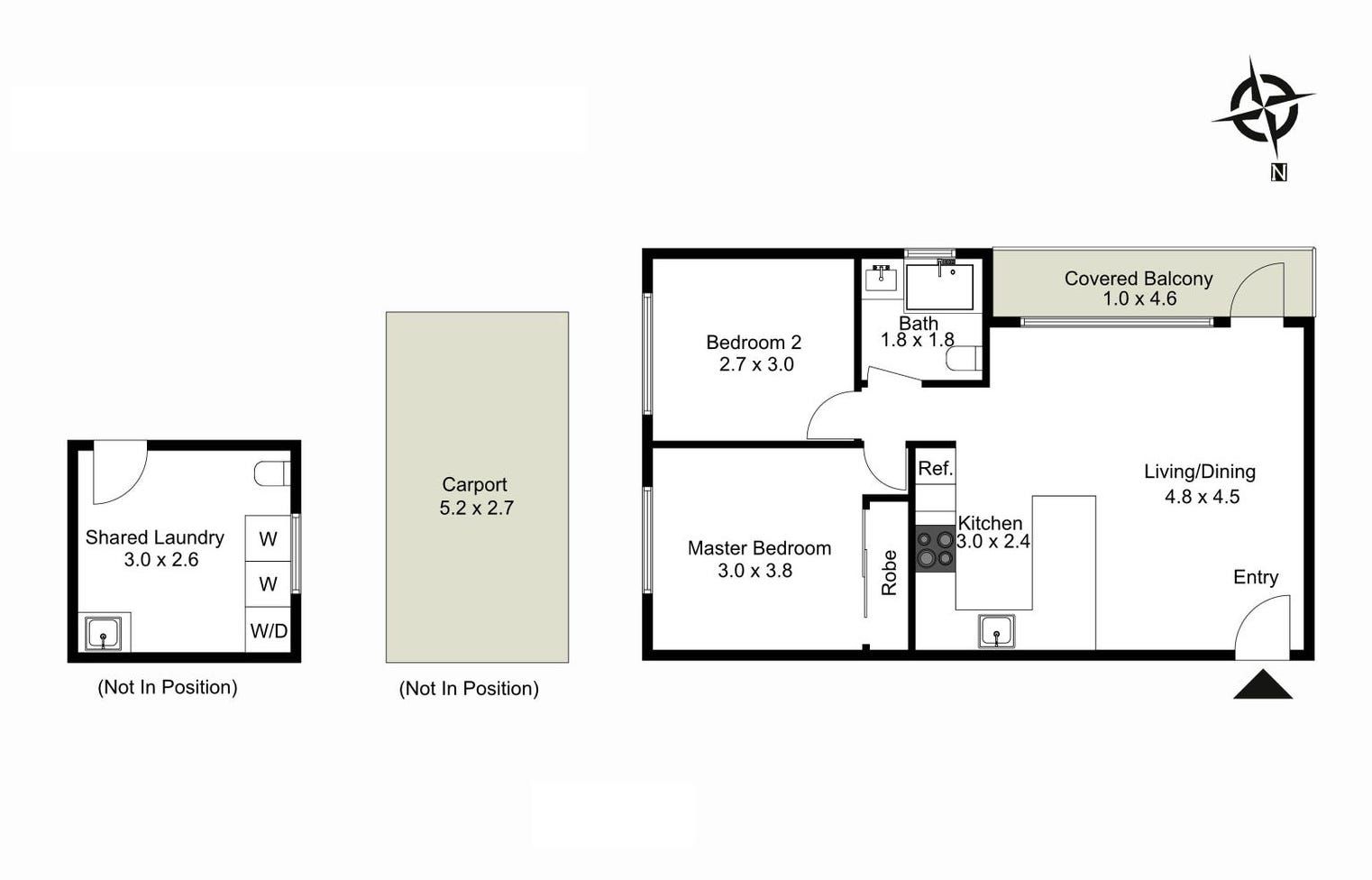 Spacious two bedroom apartment in Freshwater
