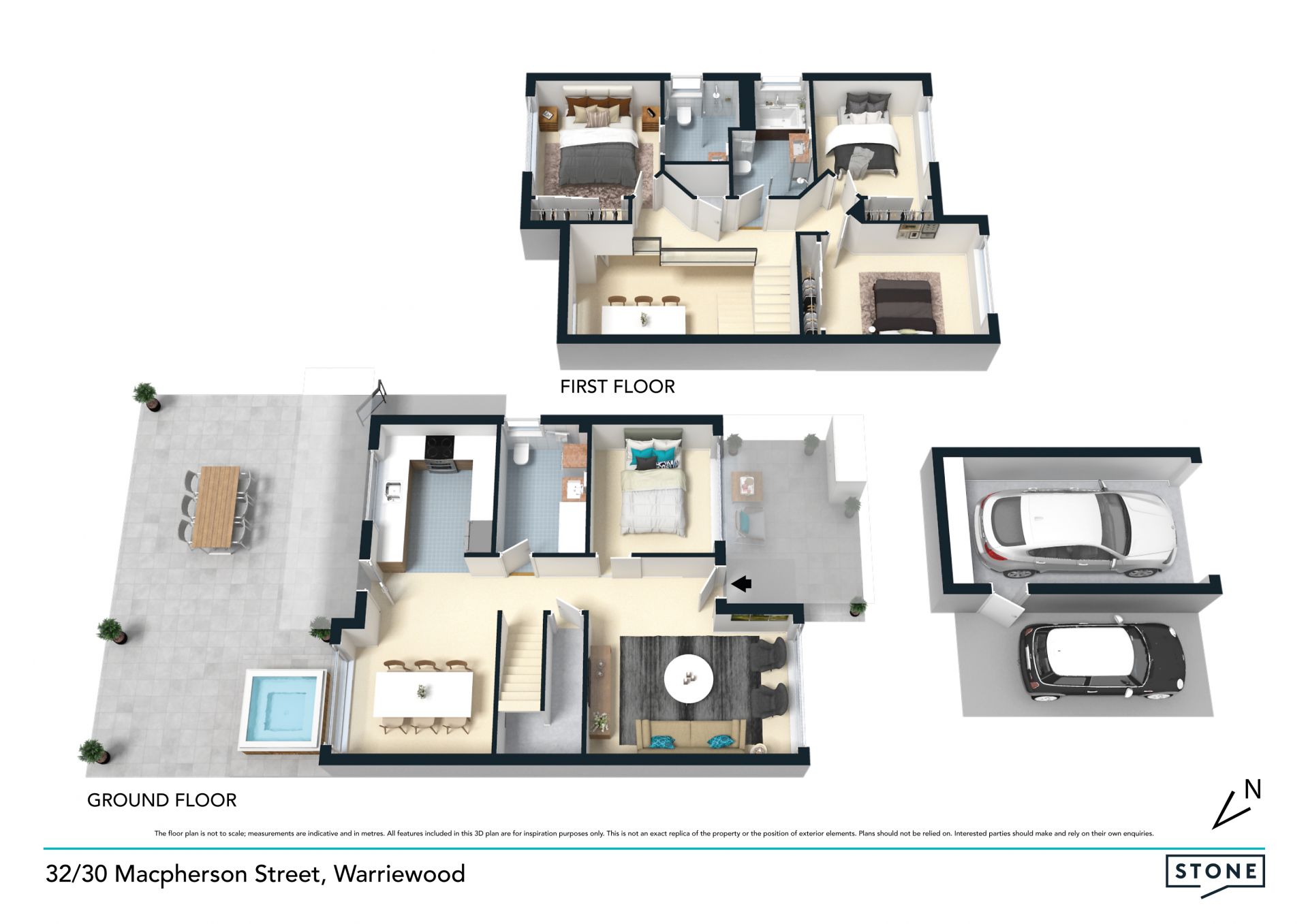 Serene townhome with Northerly aspect and only one common wall