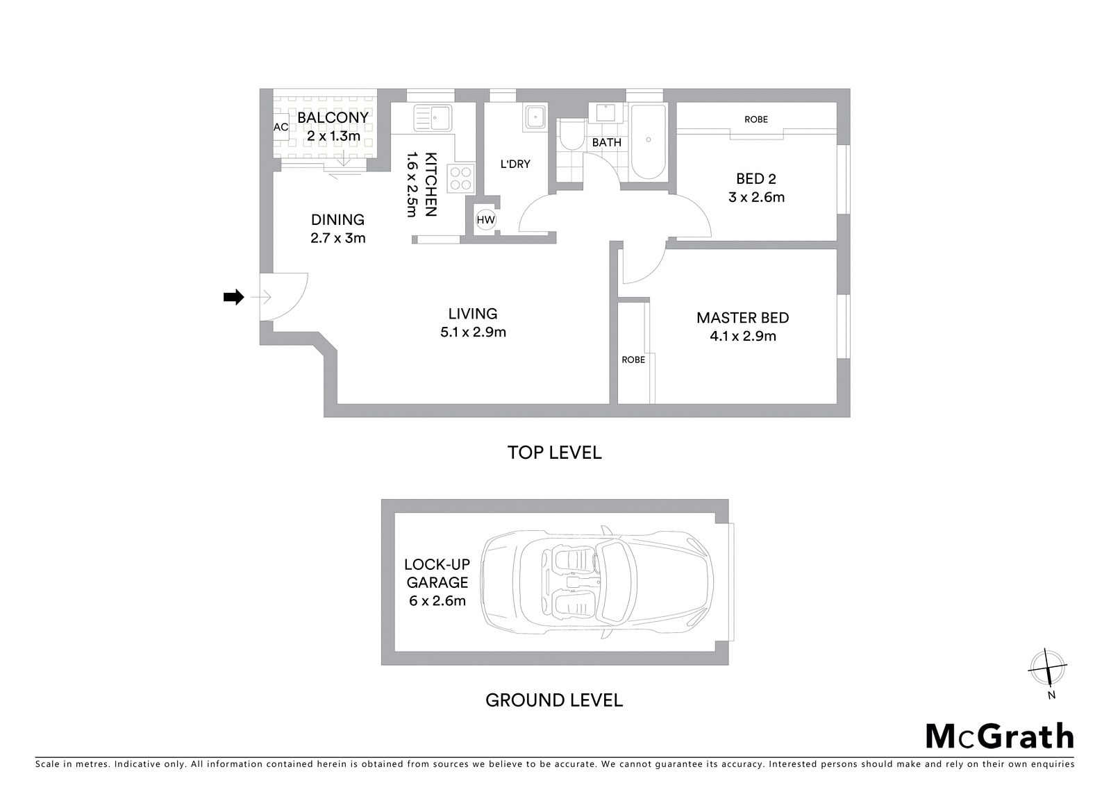 Top floor apartment nestled in convenient locale