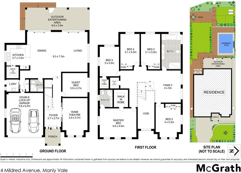 Large contemporary family home bordering bushland
