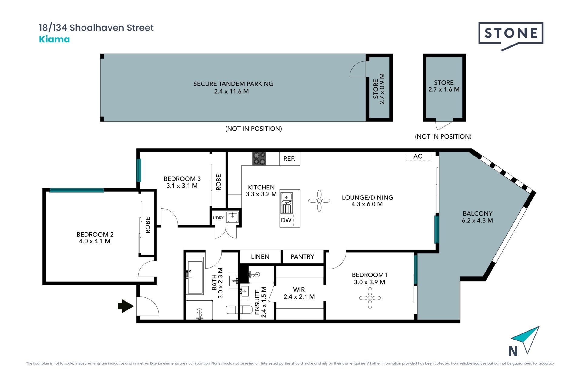 Spacious modern apartment approx. 450m from Surf Beach