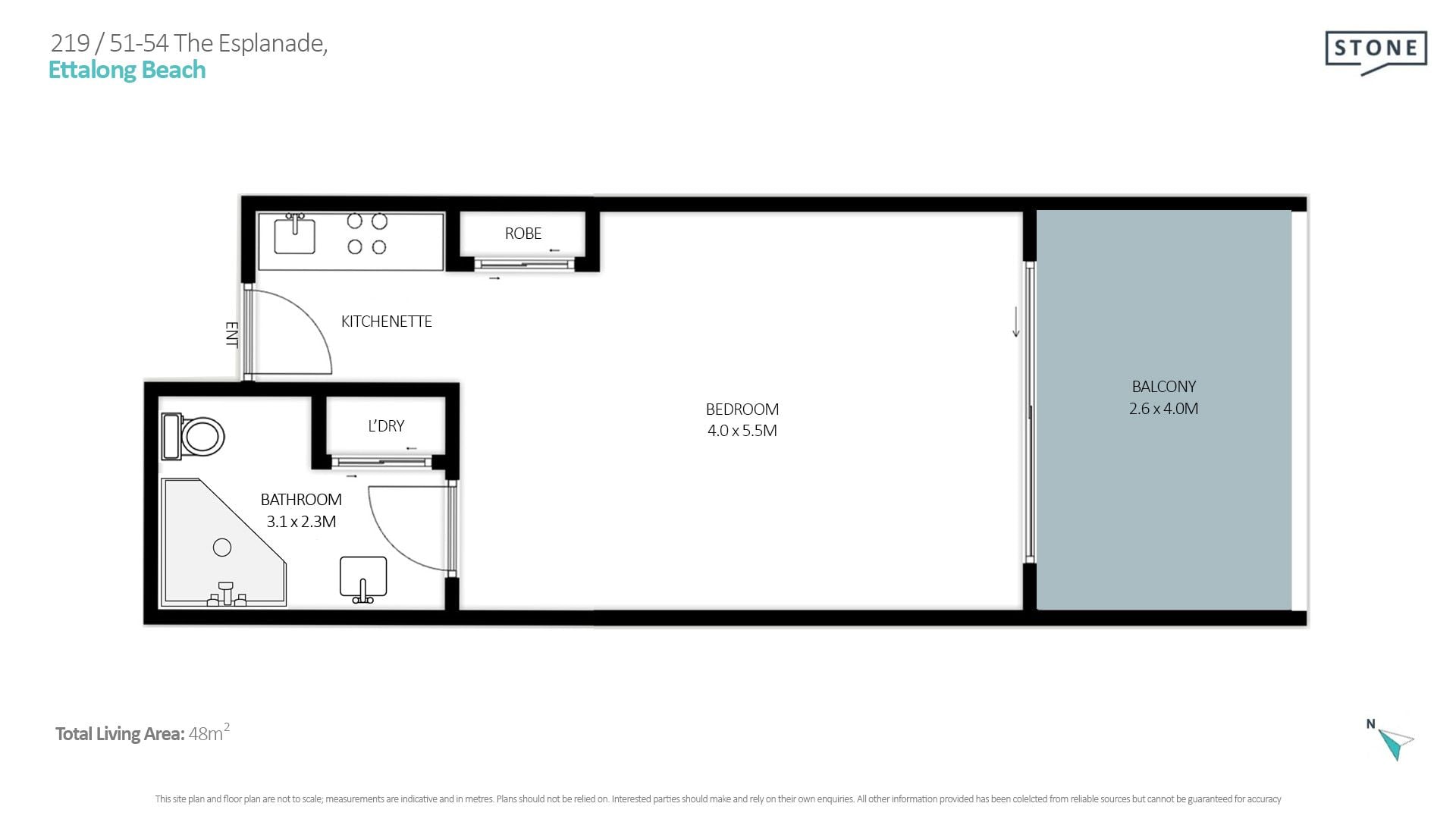 Studio apartment with stunning ocean views!