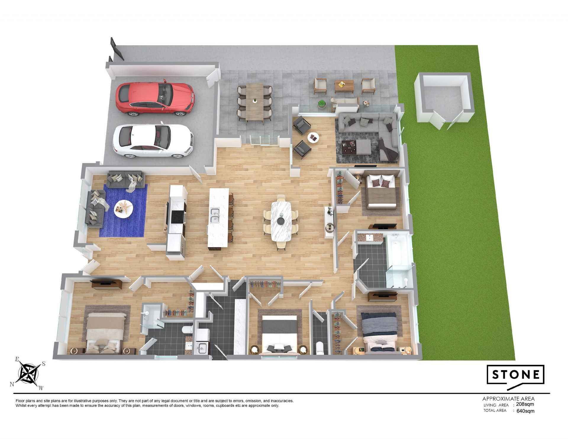 Completely stunning, it shines as a bright, cohesive family home.
