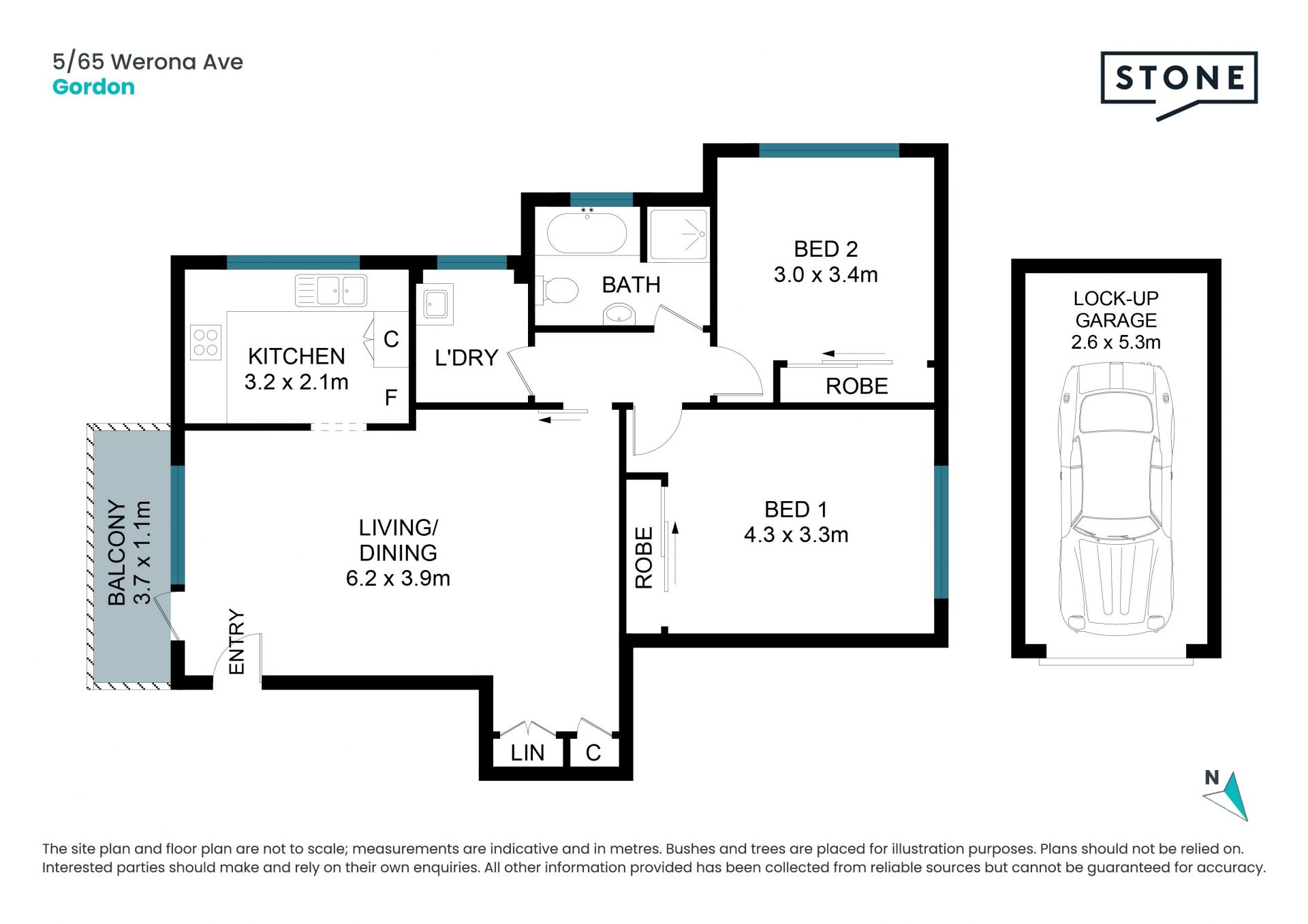 Bright and tranquil top-floor apartment with parkland views