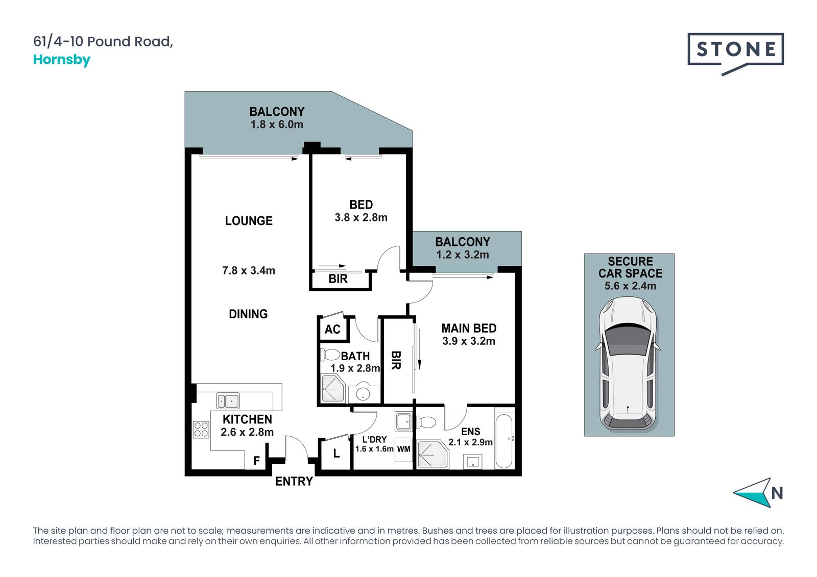Beautifully designed two-bedroom apartment