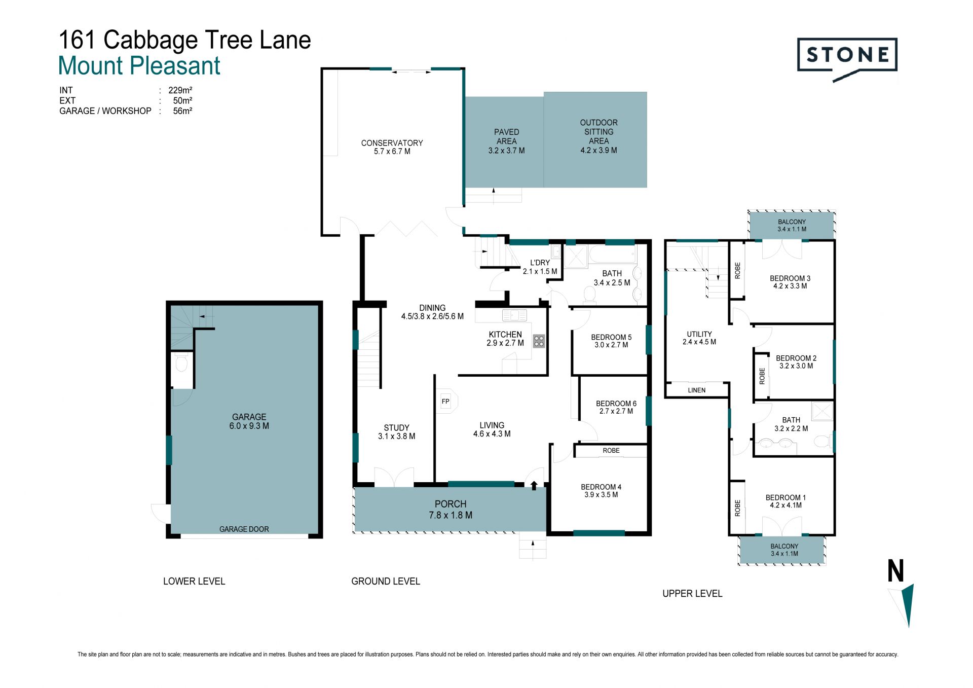 North facing family residence