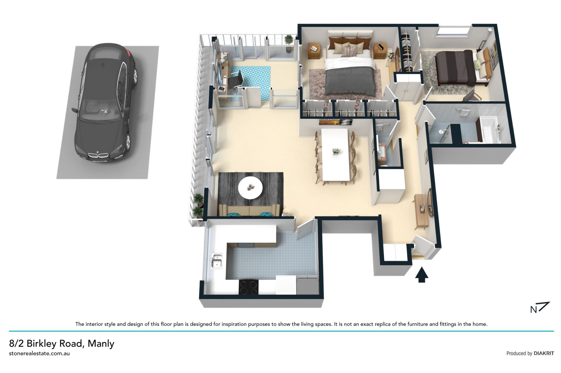 Enjoy tranquil harbour views in space and style