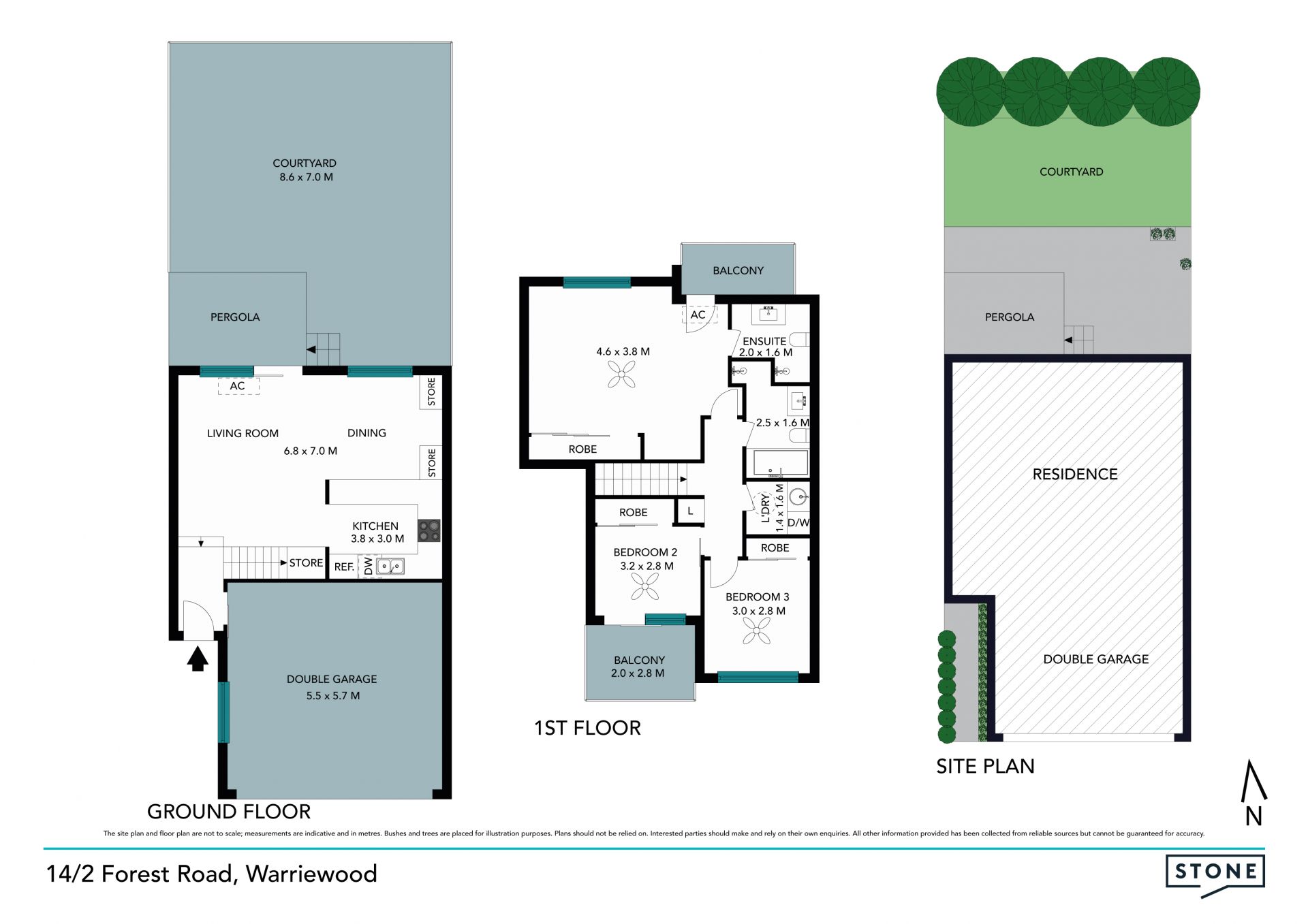 Perfect North aspect townhome with one common wall