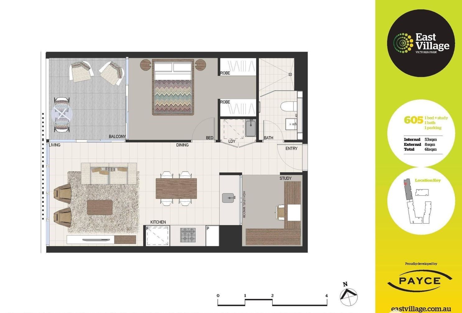 1 BEDROOM + STUDY ABOVE EAST VILLAGE ZETLAND