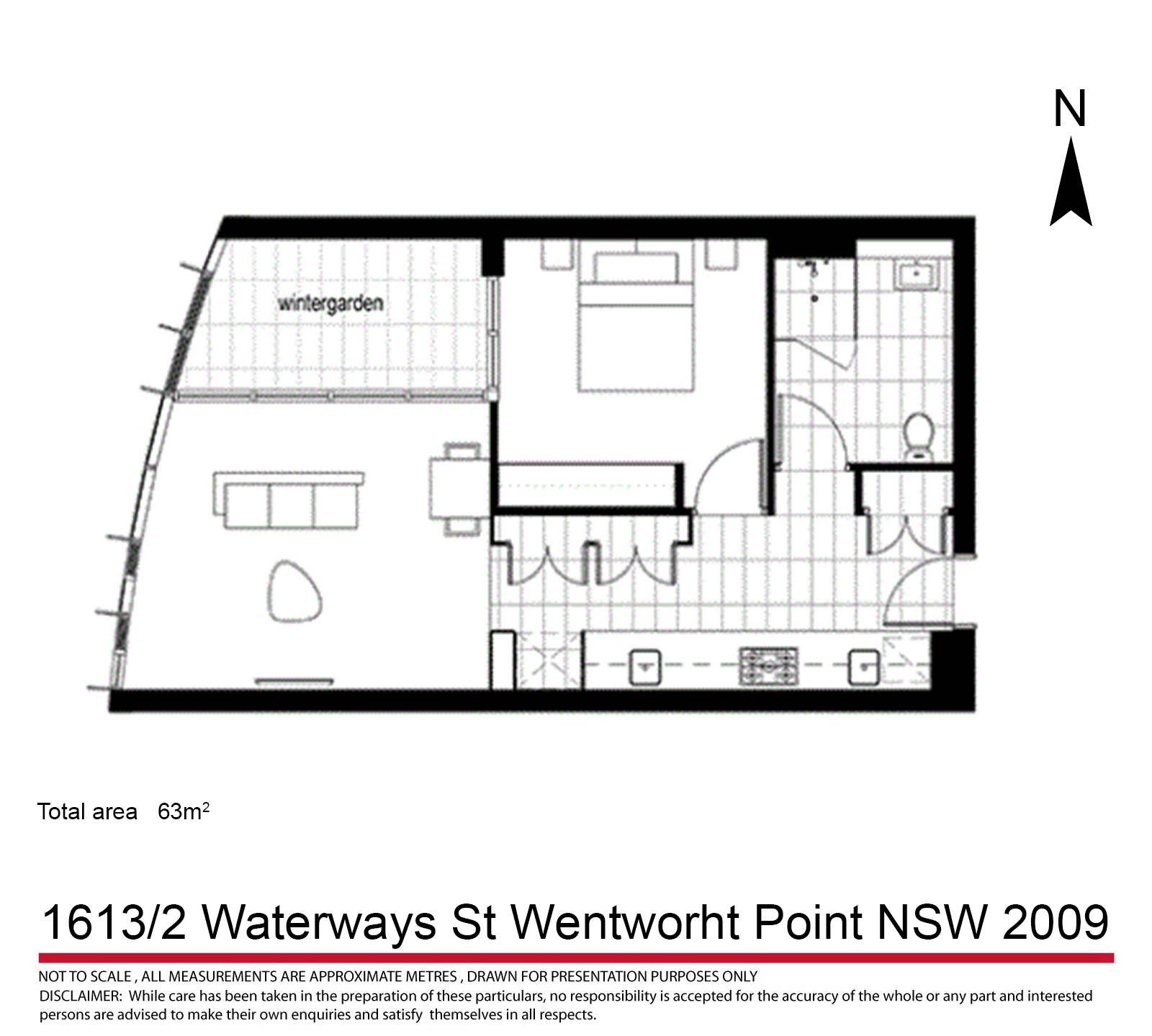 With Water & Park Views Contemporary One Bedroom Apartment
