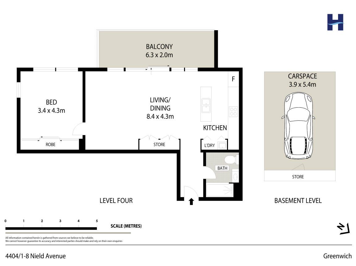 Private & Spacious One Bedroom