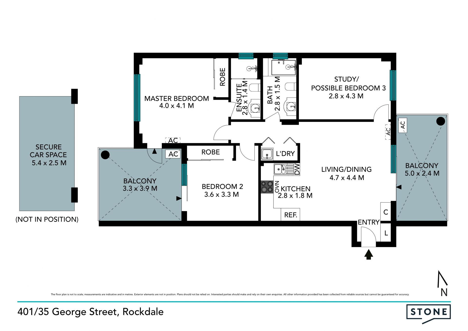 Two bedder plus study in picturesque heart of town