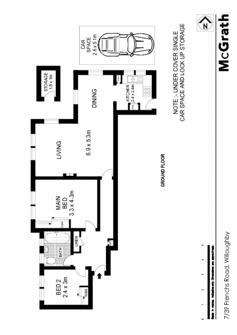 Spacious living/dining with feature fireplace