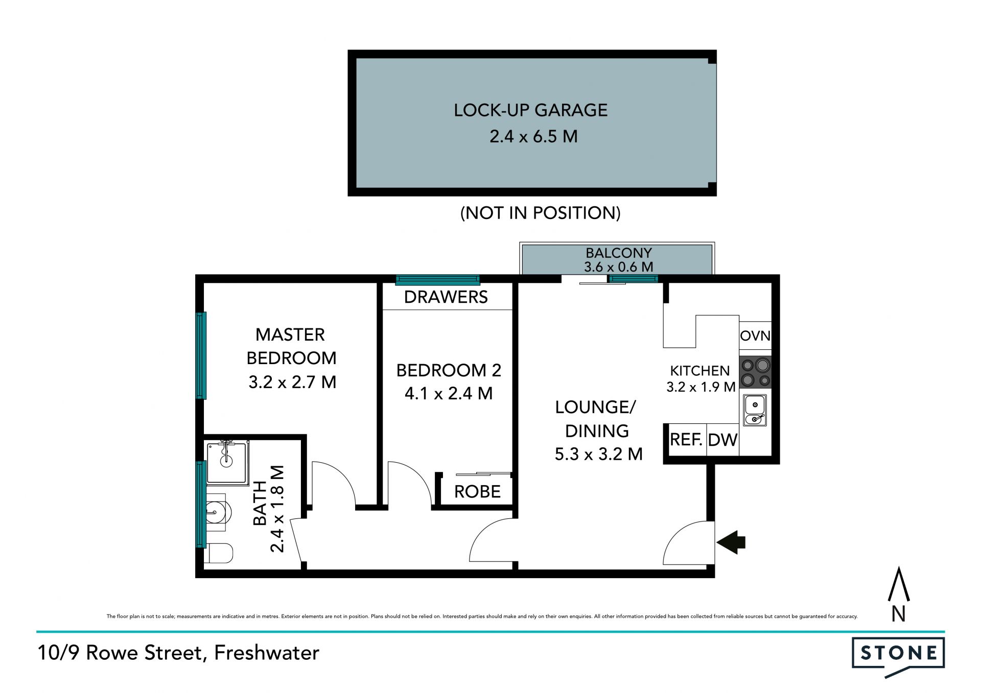 Sunny top floor apartment